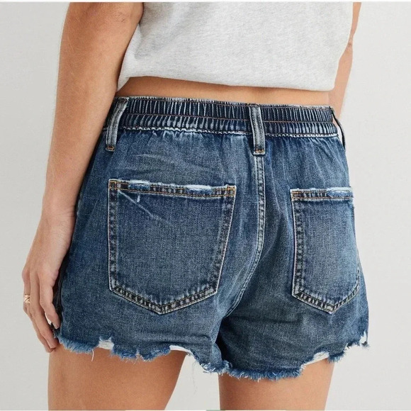 Aerie Daydream Destroyed Denim Shorts - Picture 3 of 14